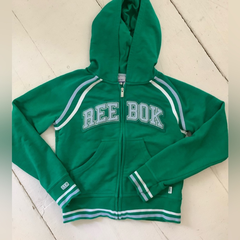 Y2K like new cropped Reebok hoodie size xs s